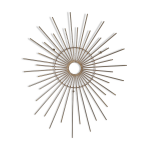 Support miroir soleil en métal hauteur 70cm largeur 56cm - années 60 Support miroir soleil en métal hauteur 70cm largeur 56cm - années 60