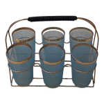 Support et verre  orangeade