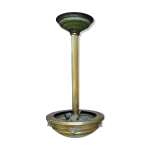 Suspension 1900 en laiton et verre cisel�
