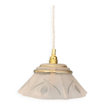 Suspension abat - jour vintage en verre dépoli Suspension abat - jour vintage en verre dépoli