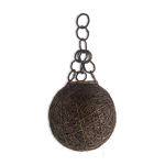 Suspension boule osier