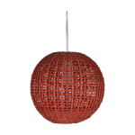 Suspension boule en rotin