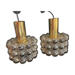 Suspensions bubble helena tynell limburg verre lampe 1970 design Suspensions bubble helena tynell limburg verre lampe 1970 design