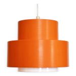 Suspension cylindus par uno et Östen kristiansson pour luxus. suède années 1970 Suspension cylindus par uno et Östen kristiansson pour luxus. suède années 1970