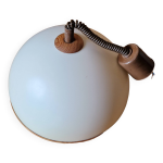 Suspension demi - globe monte et baisse acrylique, design scandinave années 1970 Suspension demi - globe monte et baisse acrylique, design scandinave années 1970