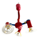 Suspension memphis monte et baisse  3 spots 1980