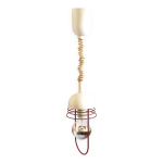 Suspension monte et baisse blanc et rouge annes 60