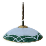 Suspension monte et baisse verre vintage italienne Suspension monte et baisse verre vintage italienne