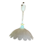 Suspension opaline monte et baisse vintage