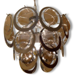 Suspension pampilles cercles mtal