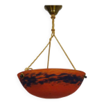 Suspension vasque plafonnier art nouveau signe, france, 1920s