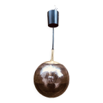 Suspension en verre jaune de biot années 70 Suspension en verre jaune de biot années 70