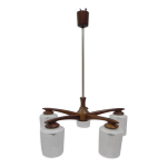 Suspension vintage avec 5 abat - jours en verre Suspension vintage avec 5 abat - jours en verre