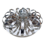 Suspension vintage aluminium + verre