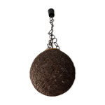 Suspension vintage boule en osier ann�es 70