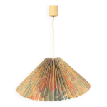 Suspension vintage plisse  motifs floraux annes 70