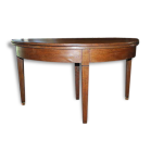 Table 1 / 2 lune en chne / 130 cms de diamtre