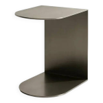 Table d'appoint en acier inoxydable veliento en forme de c