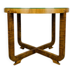 Table d'appoint art dco en loupe d'orme, 1930, guridon