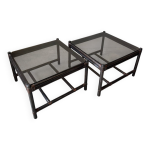 Table d appoint / bout de canapé en bambou, 70s Table d appoint / bout de canapé en bambou, 70s