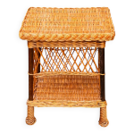 Table d appoint, bout de canap� en osier tress�