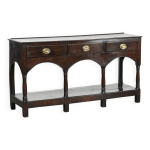 Table d'appoint / commode anglaise ancienne du xviiie si�cle en ch�ne