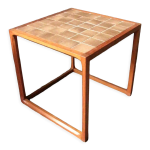 Table d appoint danoise carrée en teck par kai kristiansen, danemark années 70 Table d appoint danoise carrée en teck par kai kristiansen, danemark années 70