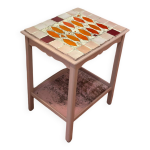 Table d'appoint desserte console mosaque rose orange charme vintage originale colore