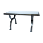 Table d appoint en fer forgé vintage brutaliste par raymond subes Table d appoint en fer forgé vintage brutaliste par raymond subes