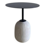 Table d appoint finestia - travertin naturel