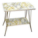 Table d'appoint formica marbr