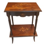 Table d'appoint en marqueterie de bois napolon iii