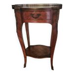 Table d'appoint en marqueterie de palissandre