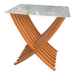 Table d'appoint / porte revue ikea des ann�es 90 en h�tre ekeberg