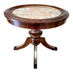 Table d'appoint ronde de style empire, hollywood regency
