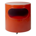 Table d appoint rouge giano giano vano par emma gismondi pour artemide