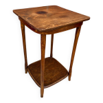 Table d appoint sellette ancienne bois tourn brut dcoration vintage