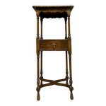 Table d'appoint, sellette anglaise poque napolon iii en chne vers 1880