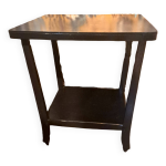 Table d'appoint, style art dco console  roulettes bois noir verniss 1940