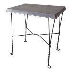 Table d'appoint en zinc