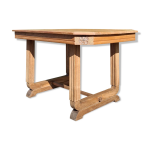 Table art dco en orme massif