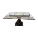 Table axel (roche bobois) en verre avec rallonge Table axel (roche bobois) en verre avec rallonge