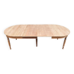 Table de banquet extensible rénovée en bois massif 260cm Table de banquet extensible rénovée en bois massif 260cm
