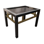 Table basse 80' chrome laiton vintage