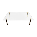 Table basse acajou bronze verre signée garouste & bonetti 1995 Table basse acajou bronze verre signée garouste & bonetti 1995