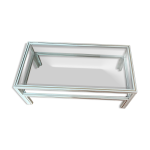 Table basse en alu - pierre vandel paris - anne 70