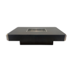 Table basse alveo par willy rizzo pour mario sabot, italie, annes 1970