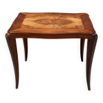 Table basse ancienne, en bois, de style art dco