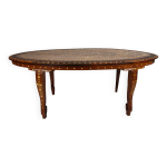 Table basse anglo - indienne en os incrust du xxe sicle