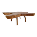 Table basse annes 1960 en squoia